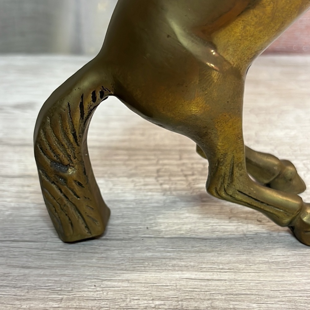 Brass Rearing Horse - Picture 8 of 8